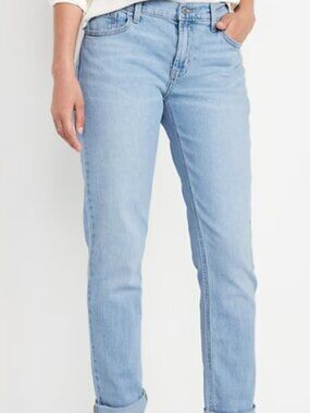 Old Navy Mid-Rise Wow Boyfriend Straight Jeans Size 14